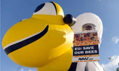 Rally calling on the EU to ban the use of bee poisons and other pesticides in Brussels