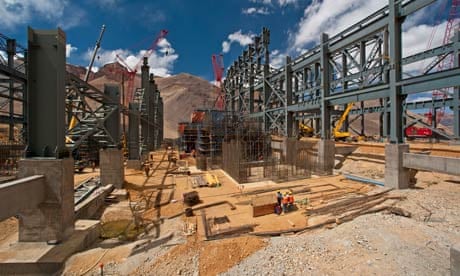 MDG :  Barrick Gold's gold processing plant at Pacua-Lama mine on the border of Chile and Argentina