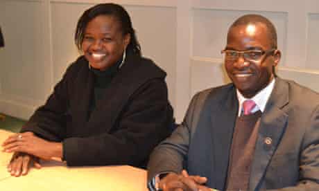MDG : South Sudan : State Minister for Education Pia Philip Michael and Bridget Nagomoro