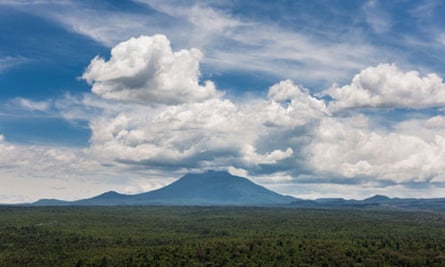Volcanic landscape from the ICCN Ranger Station at Rumangabo, Virunga National Park, DRC