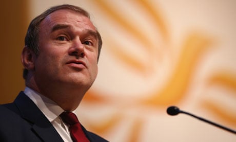 Ed Davey Secretary of State for Energy and Climate Change at Lib Dem Autumn conference