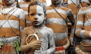 MDG : An Okiufa boy in Papua New Guinea