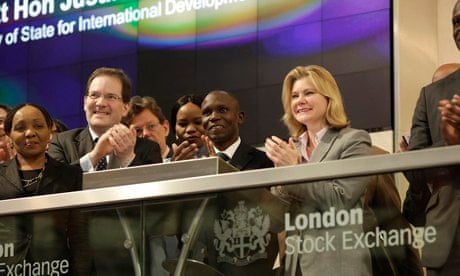 MDG : Justine Greening at the London Stock Exchange