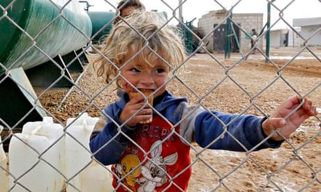 MDG : A Syrian child in a refugee camp in Mafraq, Jordan
