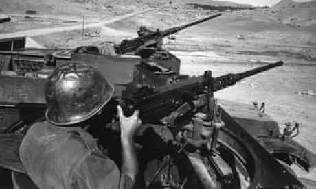 French Machine Gunner in Algeria