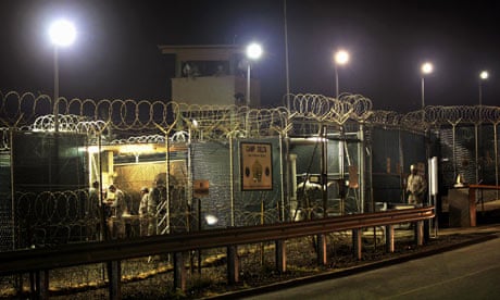 US guards finish their shift at the detention centre in Guantanamo Bay