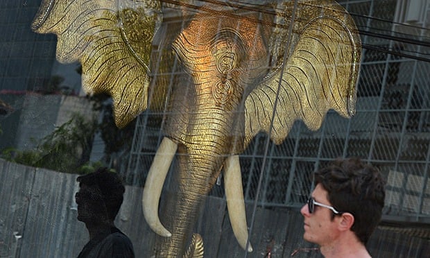 Elephant Ivory trade and endangered species in Bangkok, Thailand