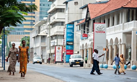 MDG : Foreign aid development projects in Tanzania :  downtown Dar es Salaam