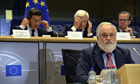 Stop Canete campaign in Brussels :  European Energy and Climate Commissioner nominee Arias Canete