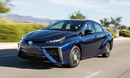 Mirai (means future in Japanese) Toyota Fuel Cell vehicle (using hydrogen )
