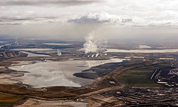 Aerial view of tar sands in Fort McMurray, Alberta, Canada, Canada