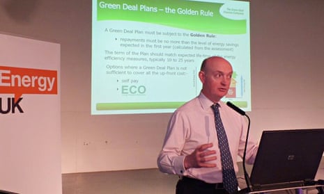 Mark Bayley, CEO of the Green Deal Finance Company speaking in Glasgow about Green Deal plans