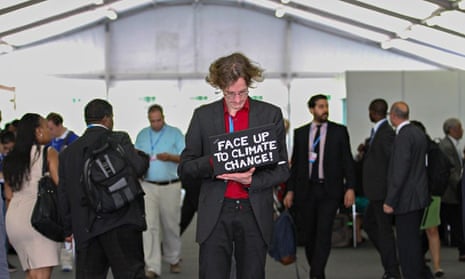 A participant at Lima Climate Change Conference COP20, Peru