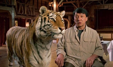 Jackie Chan from a WildAid's video to save tigers