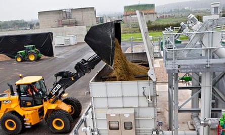 Maize for anaerobic digestion at  Severn Trent's crop fed power plant in Stoke Bardolph