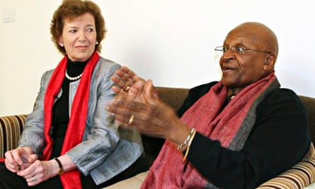 Desmond Tutu and Mary Robinson members of The Elders are a group of eminent global leaders