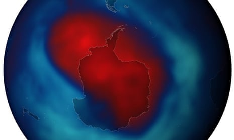 The ozone hole reached its biggest extent for the year