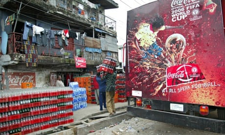 MDG : Poverty Matters : Coca-cola advertising in Lagos, Nigeria