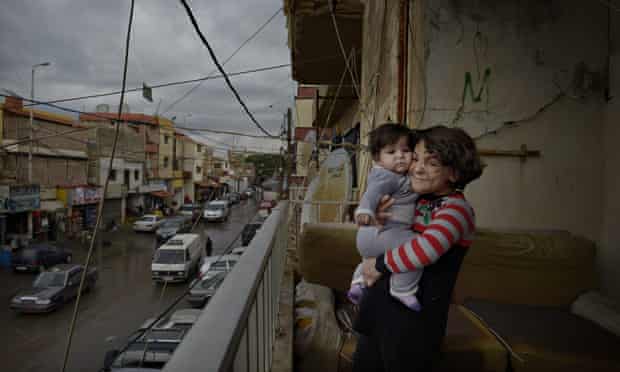 MDG : Syrian refugees downtown Beirut, Lebanon