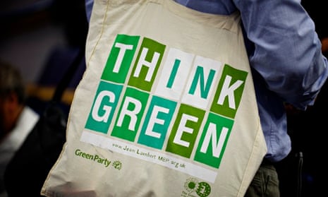 A delegate's bag during Green Party conference