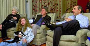 The Clintons in the White House cinema