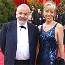 Mike Leigh with his partner, Charlotte