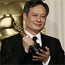 Ang Lee with his best director Oscar. Photograph: Kevork Djansezian / AP