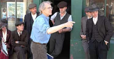 Ken Loach on the set of The Wind that Shakes the Barley