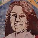 Portrait of Bobby Sands on a mural