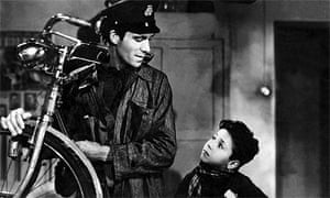 Lamberto Maggiorani and Enzo Staiola in Vittorio di Sica's 1948 Bicycle Thieves