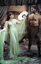 Anne Baxter as Nefretiri and Charl;ton Heston and Moses in The Ten Commandments (1956)