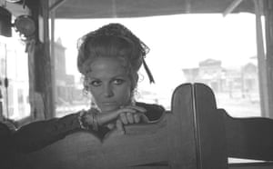 Sergio Leone: Claudia Cardinale on the set of Once Upon a Time in the West (1968)
