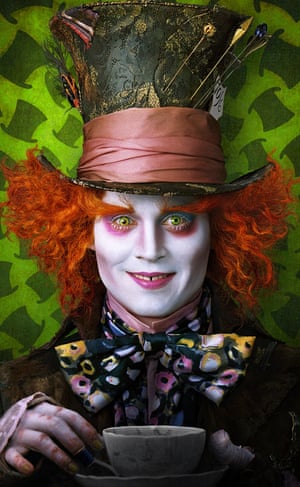 Tim Burton's Alice in Wonderland - concept art. Johnny Depp as the Mad Hatter