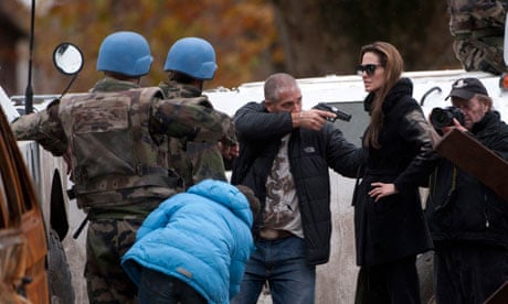 Bosnian War Sex - Angelina Jolie cries cut on Bosnia filming after protests | Angelina Jolie  | The Guardian