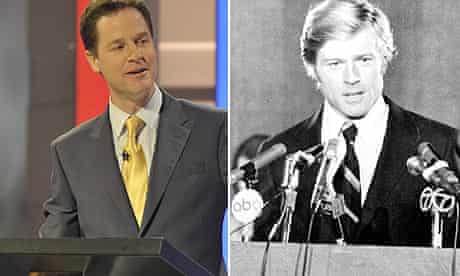 Nick Clegg and Robert Redford in The Candidate
