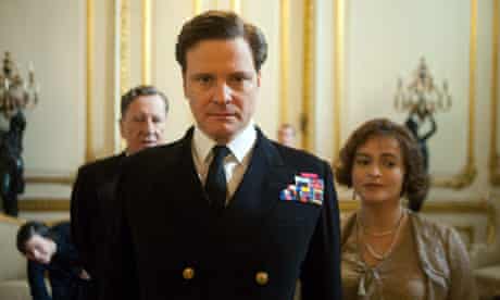 Monarch of the glean ... Geoffrey Rush, Colin Firth and Helena Bonham Carter in The King's Speech.