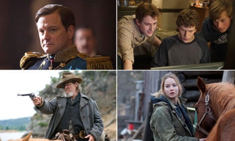 Oscar contenders The King's Speech, The Social Network, True Grit and Winter's Bone.
