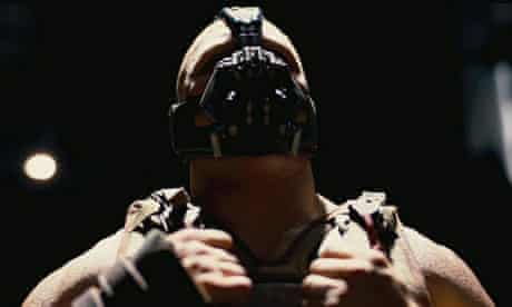 You talkin' to me? … Tom Hardy as Bane in The Dark Knight Rises