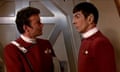 Set phasers to stunning … Kirk and Spock in Star Trek II: The Wrath of Khan