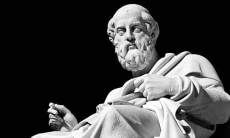 Marble statue of Plato 