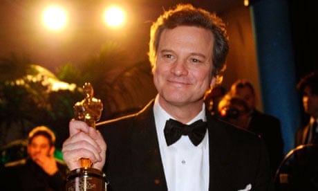 Colin Firth with his best actor Oscar at the Academy Awards 2011. 