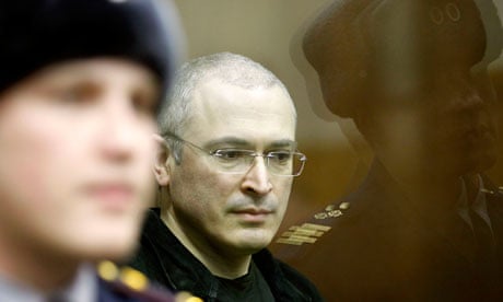 Jailed oil tycoon Mikhail Khodorkovsky, who funded the liberal opposition to Vladimir Putin.