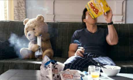 Mark Wahlberg and Seth MacFarlance in Ted