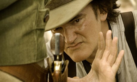 Direct action … Quentin Tarantino on the set of Django Unchained.