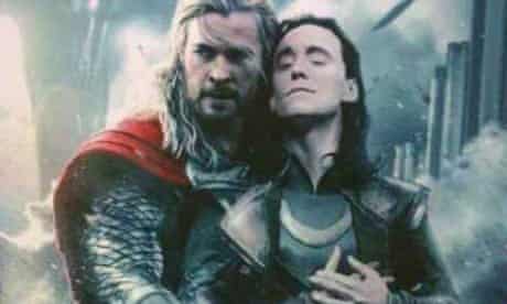 Thor 2 Chinese Cinema Accidentally Uses Faked Thor And Loki Cuddle Poster Movies The Guardian