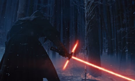 Forum menace … an image from Star Wars: The Force Awakens, released by Disney, showing a Sith-like c