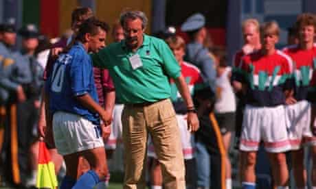 Roberto Baggio is substituted