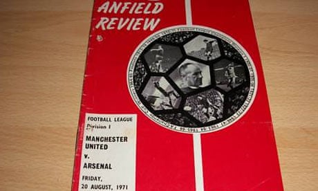 Manchester United v Arsenal at Anfield 1971