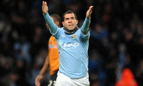 Carlos Tevez led from the front for Manchester City against Wolves