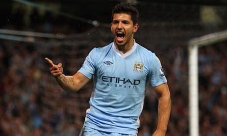 Sergio Aguero S Debut Double For Manchester City Sends Out Warning Manchester City The Guardian
